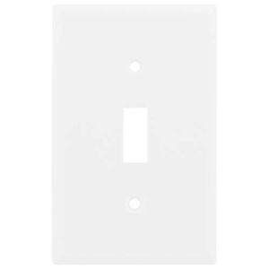 Power Gear Single Oversized Wall Plate Cover, 1 Gang, Light switch cover, 3.1” x 4.9”, Outlet Covers, Screws Included, White, 30598