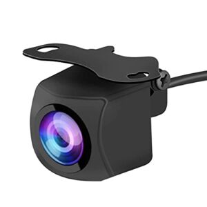 Autoeye HD Universal Backup Camera 720P Horizontal 180 °Viewing Angle Waterproof IP69K with HD Night Vision,Mirror Non-Mirror Image,Removable Guideline, Metal Bracket,DC12V-24V