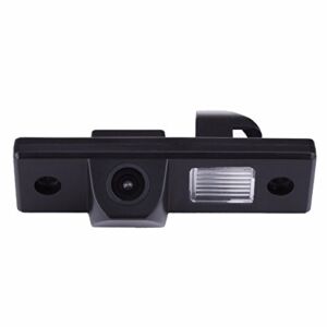 Backup Camera Waterproof Rear-View License Plate Rear Reverse Parking Camera for Chevy Loava/Aveo/Lacetti/Captiva/Cruze/Eplca/Estate Spark HRV Aveo Trailblazer (Model A= 100×29 mm (Screw Style))