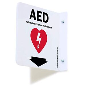 SmartSign “AED” Projecting Sign | 6″ x 6″ Acrylic
