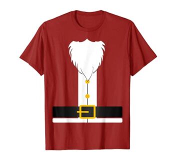 Funny Santa Claus Snowy Beard DIY Christmas Costume T-Shirt | The Storepaperoomates Retail Market - Fast Affordable Shopping