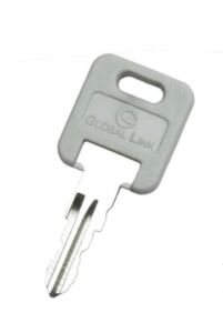 Global Link RV Motorhome Compartment Lock Key, 1 Grey Original Key (G391), Gray, New and Replaceable Key, 1 G391 Key (G391), Fits RV, Motorhomes, and Travel Trailers (G391)