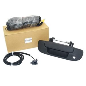 RCRBT Tailgate Handle Backup Camera Compatible with Dodge Ram 1500 2500 3500(2002-2008),Black Tailgate Handle with Backup Camera,OEM Part #55276237AA