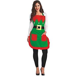 Christmas Elf Fabric Apron – Standard Adult Size, 1 Pc