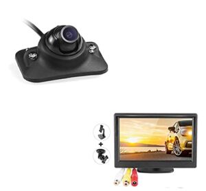 GreenYi-85 5Inch AHD 800×480 TFT LCDF Monitor + Side View Blind Spot Camera with IR LEDs