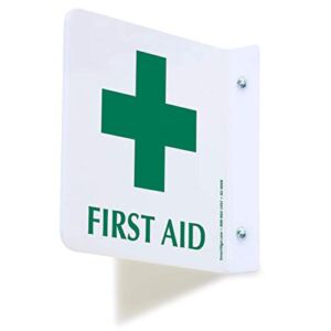 SmartSign “First Aid” Projecting Sign | 6″ x 6″ Acrylic