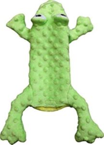 Ethical Pets 54093 Skinneeez Extreme Stuffing Free Dog Toy, 14″, Frog, Green