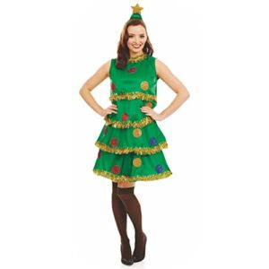 Fun Shack Adult Christmas Tree Costume Holiday Xmas Tree Outfit Adult Christmas Costumes For Women Large