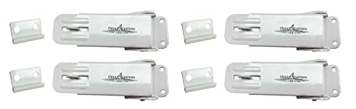 Class A Customs | Four (4) Pack of White Locking Fold Down Camper Latch and Catch | The Storepaperoomates Retail Market - Fast Affordable Shopping