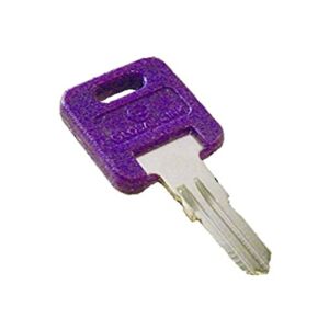 Global Link G334 RVs Motorhome Trailer Key Cut to Key/Lock Number G334 ONE Purple GLOBAL LINK LOCK Replacement Key