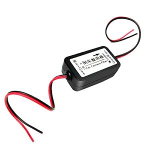 Hikity 12V DC Car Rear View Power Filter Relay Capacitor Backup Camera Power Rectifier, Available for German or American Vehicles
