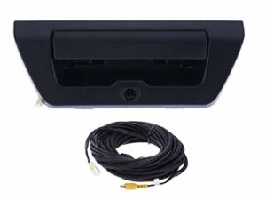 APA Replacement Exterior Black Tailgate Handle with Back-Up Camera and Cable for 15-18 2015-2018 F150 F 150 Pickup