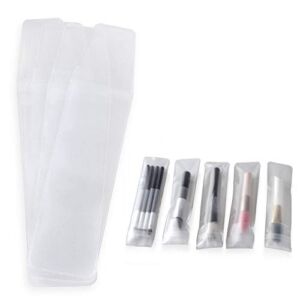 ClothoBeauty 10 Pcs Cosmetic Makeup Brushes protector PVC bag/pouch (not include the brushes) (10PVC)