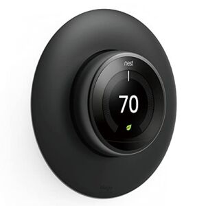 elago Wall Plate Cover Designed for Google Nest Learning Thermostat (Matte Black) – Compatible with Nest Learning Thermostat 1st/2nd/3rd Generation (Not with 2020 Model) [US Patent Registered]