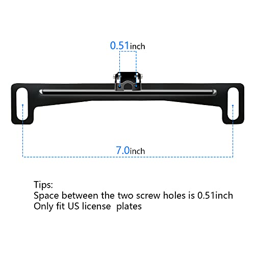 Universal Backup Camera License Plate Bracket, Car Rear View Camera Accessories Rearview Camera Mount Only Installation Holder for Backup Camera Reverse Camera | The Storepaperoomates Retail Market - Fast Affordable Shopping