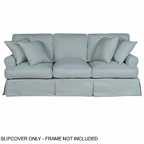 Sunset Trading Horizon Sofa Slipcover, Configurable, Aqua Blue | The Storepaperoomates Retail Market - Fast Affordable Shopping