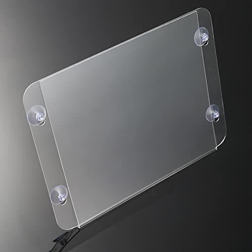 CiaoHER Acrylic Sign Holder 11 x 8.5, Clear Acrylic Frames Glass Window Wall Mount Advertising Signage Sign Holder with 4 Suction Cups for Mall, Office, Home, Restaurant, Landscape （2 Pack） | The Storepaperoomates Retail Market - Fast Affordable Shopping