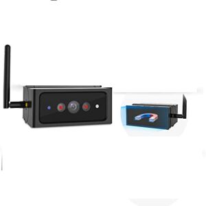 AUTO-VOX Magnetic Wireless Backup Camera for Solar 4, Portable RV Back Up Camera System with 6600 Rechargable Battery