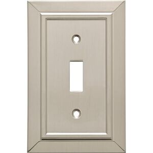 Franklin Brass with Antimicrobial Properties Classic Architecture Single Switch Wall Plate in Satin Nickel (4-Pack)