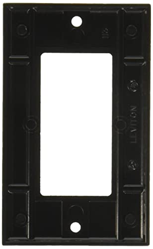 Leviton 80401-E Standard Size Thermoset Mount 1-Gang GFCI Device Decora Wall Plate, Black, 25-Pack | The Storepaperoomates Retail Market - Fast Affordable Shopping