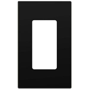ENERLITES – SI8831-BK-SL Screwless Decorator Wall Plate Child Safe Outlet Cover, Size 1-Gang 4.68″ H x 2.93” L, Unbreakable Polycarbonate Thermoplastic, SI8831-BK, Glossy, Black
