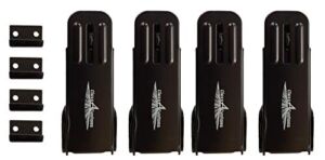 Class A Customs | Four (4) Pack of Black Locking Fold Down Camper Latch and Catch | with Black Screws