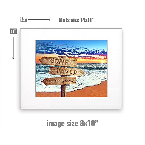 Crossroads Colorful ocean beach Personalized Photo or Canvas Prints with Couple’s Names and Special Date on it,Perfect Present for Anniversary,Wedding,Birthday,Holidays | The Storepaperoomates Retail Market - Fast Affordable Shopping