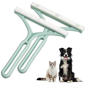 Reusable Pet Hair Remover, Lint Cleaner Pro 2 PCS – The Non-Damaging Lint Remover and Carpet Scraper – Easy Cat Hair Remover & Pet Hair Remover for Couch, Clothes & Rugs