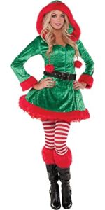 Party City Sassy Elf Costume for Women, Medium, Includes Accessories