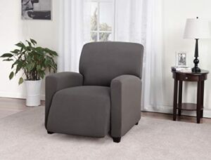 Madison Grey Jersey Stretch Large Recliner Slipcover