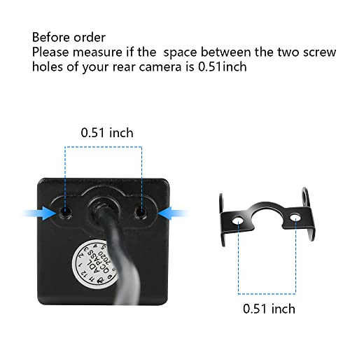Universal Backup Camera License Plate Bracket, Car Rear View Camera Accessories Rearview Camera Mount Only Installation Holder for Backup Camera Reverse Camera | The Storepaperoomates Retail Market - Fast Affordable Shopping