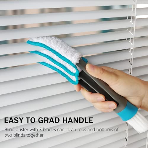 SetSail Blind Duster, Blind Cleaner Duster and Brush kit with 2pcs Removable Microfiber Sleeves Groove Gap Cleaning Tool for Household Cleaning Window Blind Cleaning car Vent Air Conditioner Cleaner | The Storepaperoomates Retail Market - Fast Affordable Shopping
