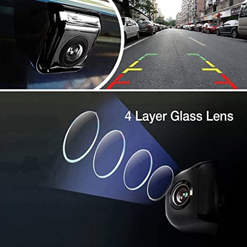 Backup Camera for Car, Rear View Camera with Moveable Guideline, CCD HD Image,IP67 Waterproof, Super Night Vision 170° Wide View Camera, 4 Layer Glass Lens, for Car Pickup Truck SUV RV Van (Black) | The Storepaperoomates Retail Market - Fast Affordable Shopping