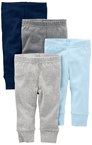 Simple Joys by Carter’s Baby Boys’ Pant, Pack of 4, Blue/Grey/White, 24 Months | The Storepaperoomates Retail Market - Fast Affordable Shopping