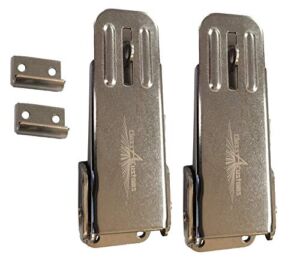 Class A Customs | Two (2) Pack of Stainless Steel Locking Fold Down Camper Latch and Catch