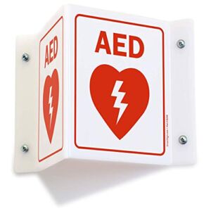 SmartSign “AED” Projecting Sign | 5″ x 6″ Acrylic