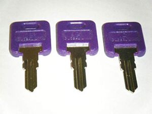 Global Link G305 Keys RVs Motorhome Trailer Key Cut Three 3 Purple RV Keys GLOBAL LINK LOCK Replacement Keys