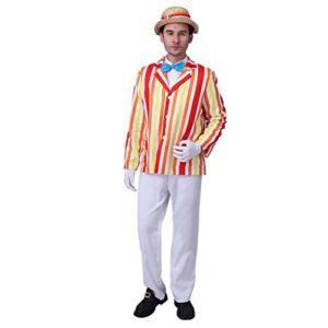 CosplayDiy Men’s Costume Uniform for Mary Poppins Bert Cosplay XL