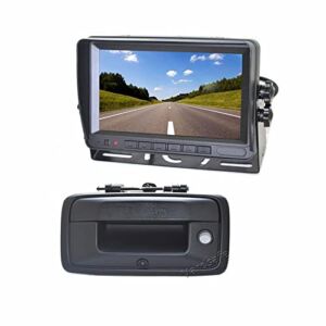 Vardsafe VS482NM 7 Inch Self Standing Rear View Monitor & Reverse Camera for Chevrolet Silverado/GMC Sierra 1500 2500HD 3500HD 2014-2018