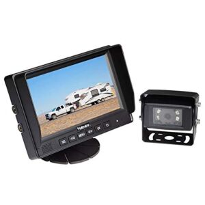 Haloview MC7612 Wired Backup Camera Build in DVR 1080P High Definition 7″ Digital Monitor System for Truck/Trailer/Bus/RV/Pickups/Camper/Van/Farm Mach