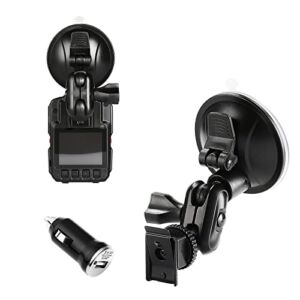 BOBLOV Car Suction Cup for HD66-02/D7 Body Camera, Car Mount and a Car Charger ONLY for HD66-02/D7 Body Camera, Don’t Fit to Other Models Camera not Included