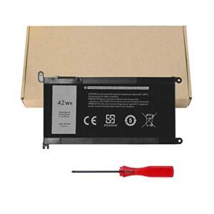WDX0R Laptop Battery for Dell Inspiron 13 5368 5378 5379 7368 7378 Inspiron 14-7460 Inspiron 15 5565 5567 5568 5578 7560 7570 7579 7569 P58F Inspiron 17 5765 5767 FC92N 3CRH3 T2JX4 CYMGM – 42Wh/11.4V