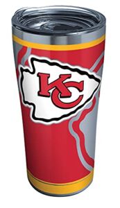 Tervis Triple Walled NFL Kansas City Chiefs Insulated Tumbler Cup Keeps Drinks Cold & Hot, 30oz – Stainless Steel, Rush