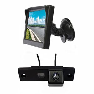 Vardsafe VS277S Suction Cup Rear View Screen Monitor & Reversing Camera for Toyota 4 Runner/Land Cruiser 150-Series Prado/Fortuner/SW4