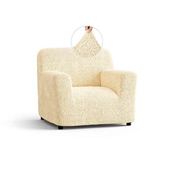 Chair Cover – Armchair Cover – Armchair Slipcover – Soft Polyester Fabric Slipcover – 1-Piece Form Fit Stretch Stylish Furniture Protector – Microfibra Collection – Cream (Chair) | The Storepaperoomates Retail Market - Fast Affordable Shopping