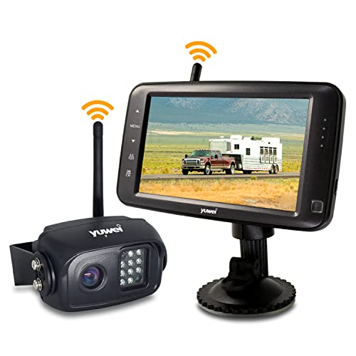 Wireless Backup Camera with 5 inch Split Screen, Ip69k Waterproof Wireless Rear View Camera with Night Vision, Support add 2nd Wireless reversing Camera for Trailer, Rv, Trucks, Motorhome, etc | The Storepaperoomates Retail Market - Fast Affordable Shopping