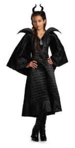 Disney Maleficent Movie Christening Black Gown Girls Deluxe Costume, Medium/7-8