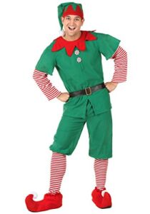 Adult Holiday Elf Costume Plus Size Elf Costume for Men 2X
