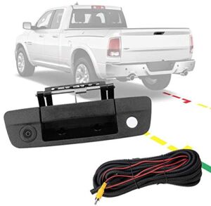 Backup Camera Tailgate Handle for 2009-2017 Ram 1500 2500 3500 Rear View Camera, Fit Aftermarket Display