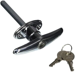 Bauer Products 303 Chrome T Chrome Handle with Lock
